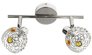 Lampa sufitowa Aron listwa 2-punktowa do salonu