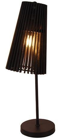 Lampka stołowa czarna drewniana E27 Osaka Ledea 50501032