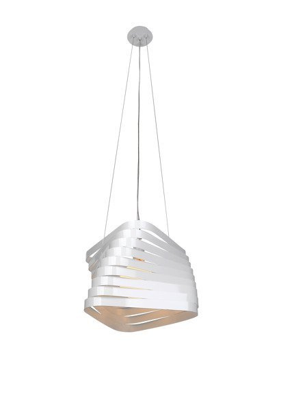 Lampa sufitowa 1X60W E27 wisząca biała BIZO 31-21581