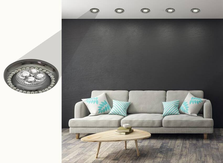 Oprawa Stropowa Candellux Soc-03 Bk - aranżacja