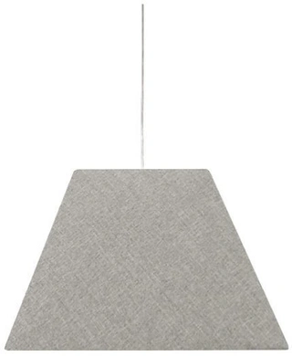 Lampa wisząca z abażurem Standard szara tkaninowa nowoczesna E27