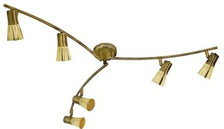 Lampa sufitowa Arena listwa regulowana 6-punktowa do salonu metalowa