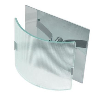 Oprawa stropowa kwadratowa szklana chromowana do przedpokoju salonu