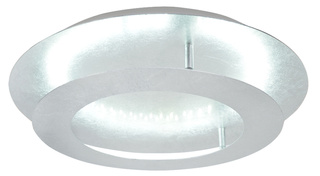 Plafon LED Merle okrągły 50 cm srebrny 3000K do salonu kuchni łazienki