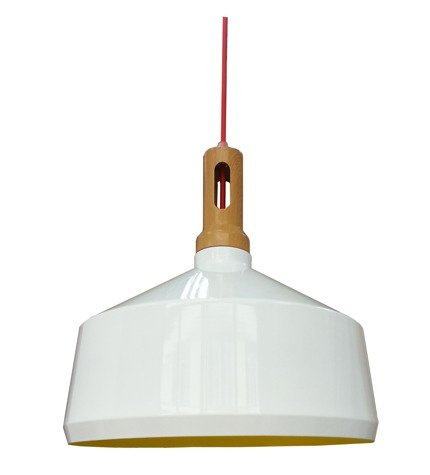 Lampa sufitowa wisząca candellux robinson 31-37688 e27 biały / wnętrze żółte