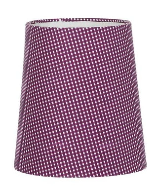 Abażur do lampki fioletowy w kropki E14 Parilla 77-20109