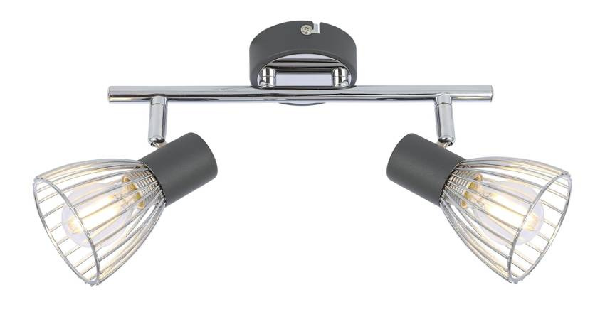 Lampa sufitowa Modo listwa regulowana 2-punktowa metalowa