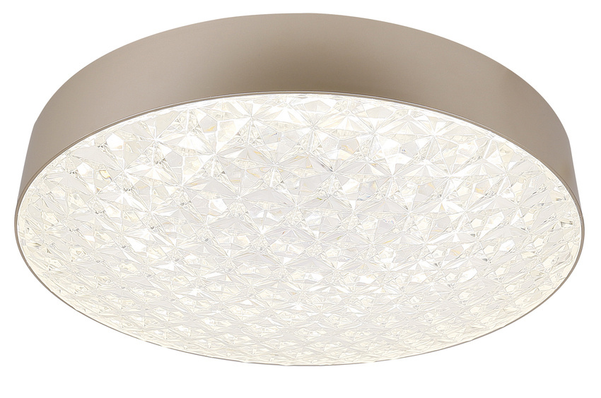 Plafon LED Luxon okrągły złoty 48 cm na pilota zmienna barwa światła i jasność IP20