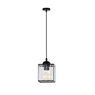 Lampa wisząca Glassia pojedyncza z akrylowym kloszem do salonu E27 1x40W