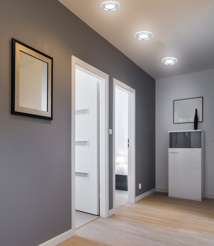 Oprawa stropowa okrągła oczko białe LED SSP-26 Candellux 2273693 przekrój