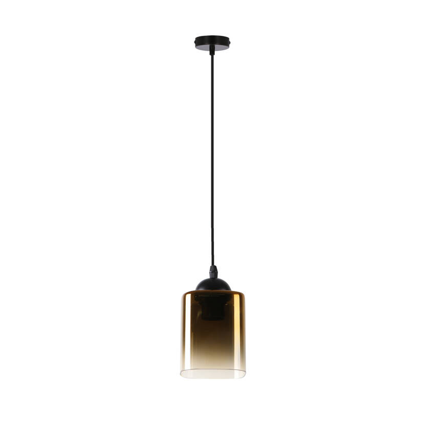 Lampa wisząca Serena szklana czarno złota pojedyncza do salonu E27