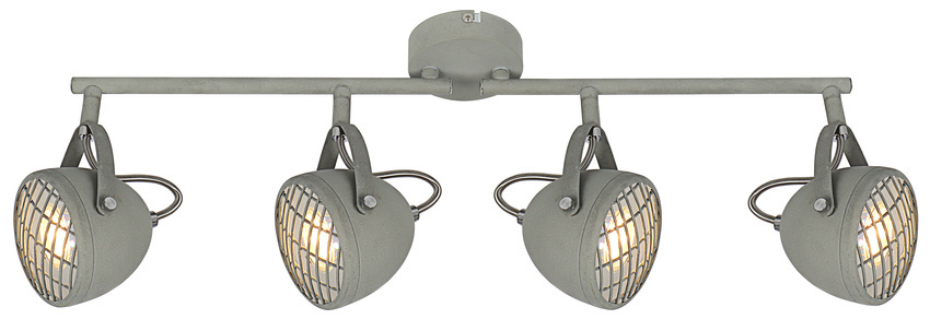 Lampa sufitowa PENT listwa regulowana 4-punktowa do korytarza metalowa