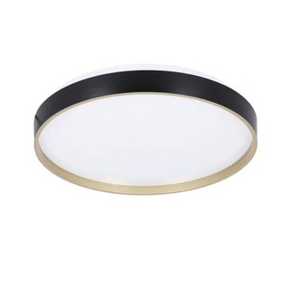 Plafon LED Florida okrągły 33 cm 4000K czarno-złoty do przedpokoju