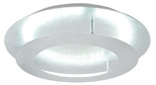 Plafon LED Merle okrągły 40 cm srebrny 3000K do salonu i sypialni