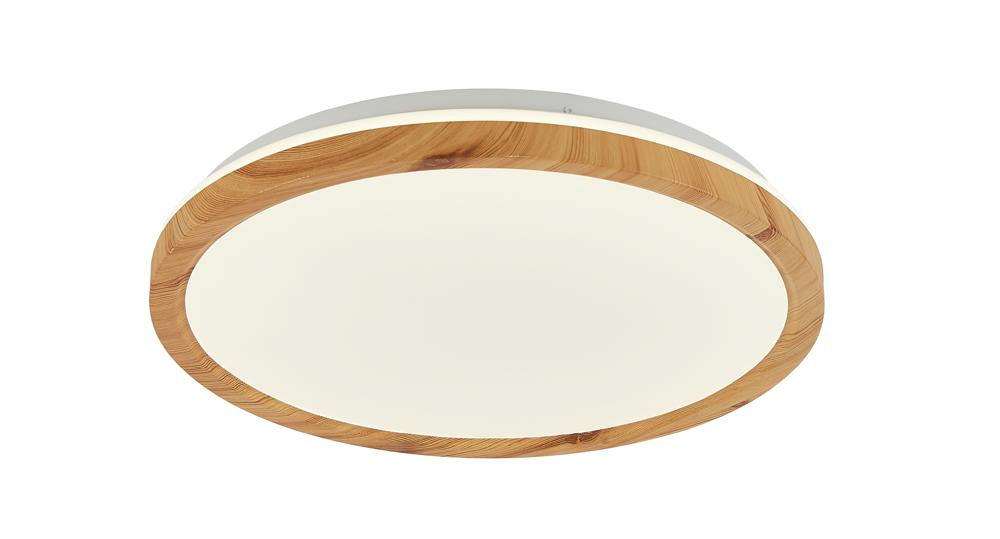 plafon kato led 16w biały, jasne drewno