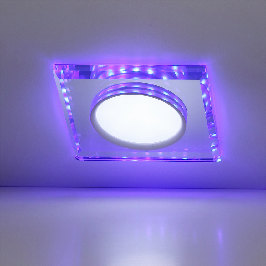 Oprawa stropowa chrom niebieska kwadrat LED SSP-22 2263892 - detale montażu
