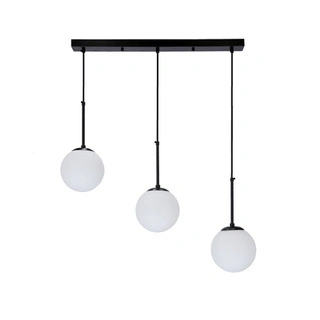 Lampa wisząca Pompei potrójna kula szklana do salonu nad stół E27