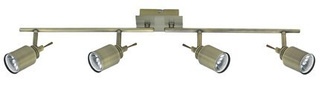 Lampa sufitowa Candellux 94-29150 Cesar listwa 4X50W GU10 patyna