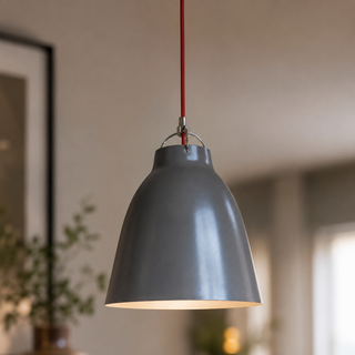 Lampa wisząca Pensilvania szara metalowa z kloszem do kuchni nad stół E27