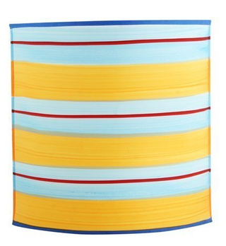 Kinkiet Maja z abażurem pcv kolorowy niebiesko-pomarańczowy do salonu E14