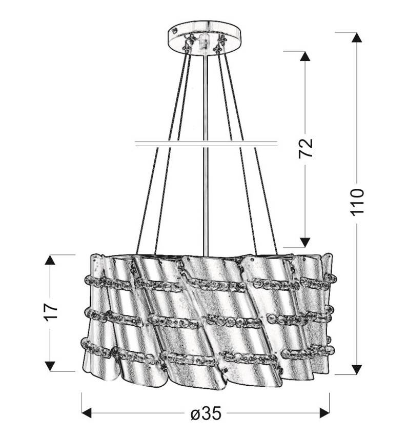 Lampa wisząca Smile Candellux szczegóły