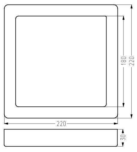 Oprawa Stropowa Candellux 2263793 Spn-08 Ip20 Led - widok produktu