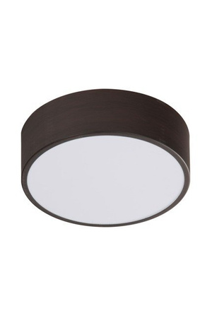 Plafon LED Zigo okrągły 25 cm 6500K brązowy do salonu i korytarza