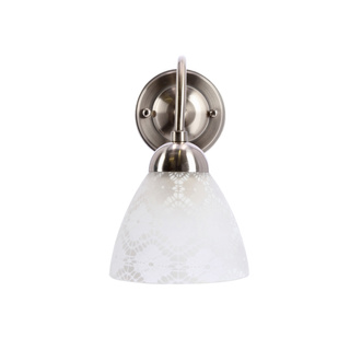 Kinkiet ścienny CAVALLO srebrny 1x60W E27  elegancka lampa klasyczna do sypialni salonu korytarza przedpokoju gabinetu