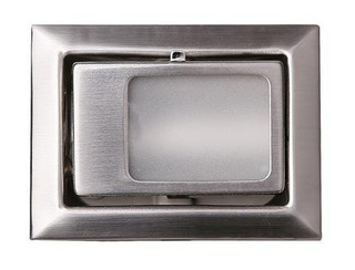 Oprawa stropowa kwadratowa ruchoma nikiel szczotkowany G4