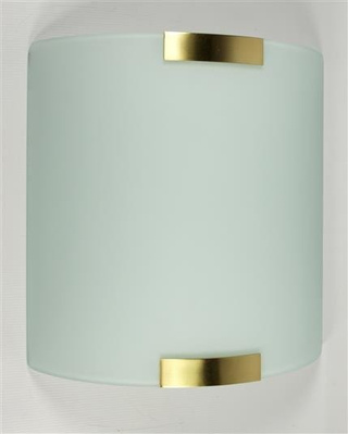 Kinkiet Hektor szklany łazienkowy złoty do salonu i korytarza R7S