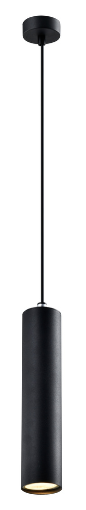 Lampa wisząca tuba Tubo czarna regulowana wysokość GU10