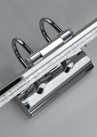 Kinkiet łazienkowy GIZEL nad lustro regulowany LED srebrny