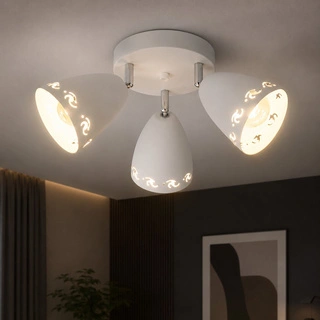 Lampa sufitowa Coty okrągła ze szklanymi kloszami 3-punktowa regulowana