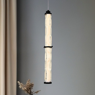Lampa wisząca Corte szklana tuba pojedyncza LED 18W 3000K regulowana