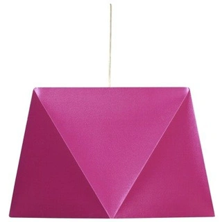 Lampa wisząca z abażurem Hexagen różowa pojedyncza nowoczesna E27