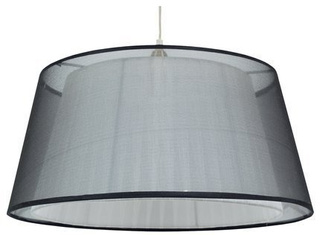 Lampa wisząca z abażurem Charlie tkaninowa nowoczesna do salonu 45 cm