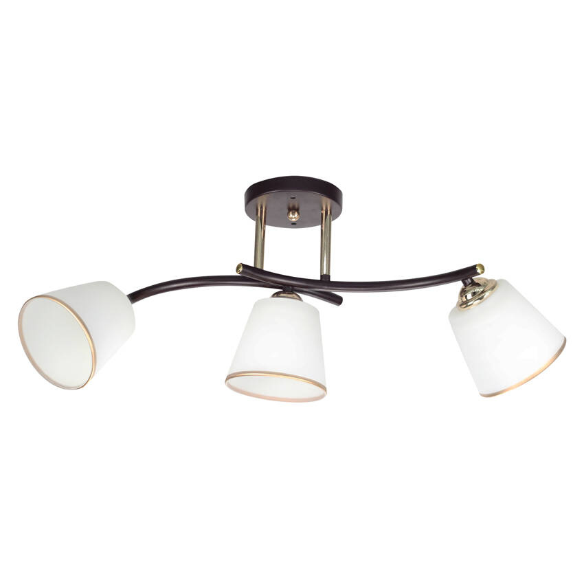 Lampa sufitowa Greco ze szklanymi kloszami 3-punktowa do salonu