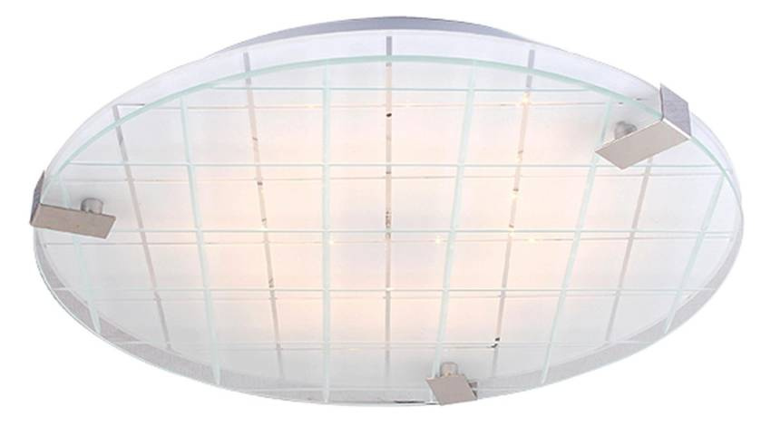Plafon chrom/biały 31cm LED zimny Noble 13-30085 w aranżacji