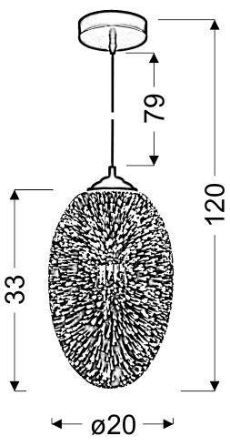 Lampa sufitowa Candellux Galactic 31-56122 zbliżenie
