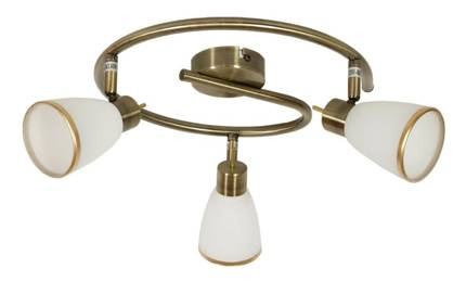 Lampa sufitowa spirala patyna 3xG9 Regent 98-06844