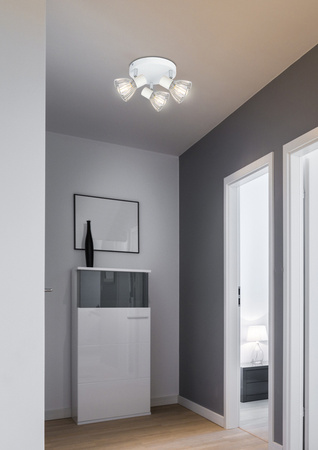 Lampa sufitowa Fly regulowana 3-punktowa do korytarza