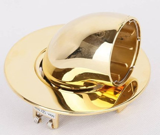 Oczko sufitowe okrągłe ruchome złote MR16