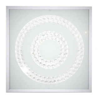 Plafon LED Lux kwadratowy 29 cm 16W 4000K biały podwójny ring