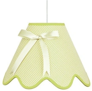 Lampa wisząca z abażurem Lola pistacjowa do pokoju dziecięcego
