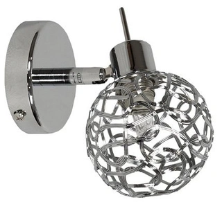 Kinkiet Puzzle srebrny metalowy kula do salonu Candellux G9
