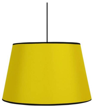 Lampa wisząca z abażurem Pablo żółta 40 cm nowoczesna do salonu