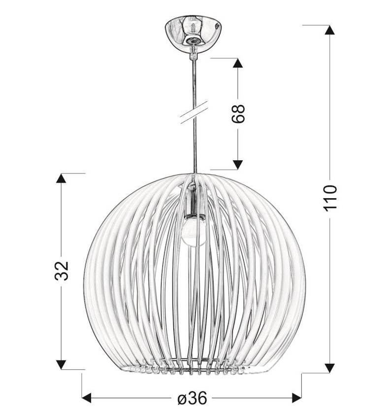 Lampa sufitowa Candellux Haga z bliska