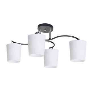 Lampa sufitowa Esnyr ze szklanymi kloszami 4-punktowa do salonu