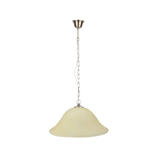 Lampa wisząca Alla pojedyncza kula biała do salonu z gwintem E27