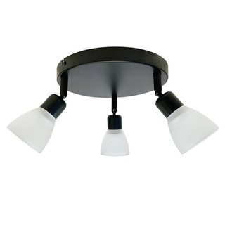 Lampa sufitowa Costa okrągła ze szklanymi kloszami 3-punktowa do kuchni